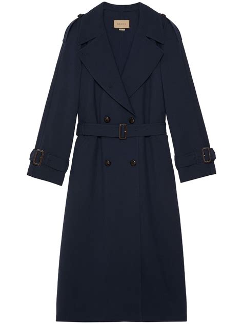 gucci trench coat blue|gucci women's pea coat.